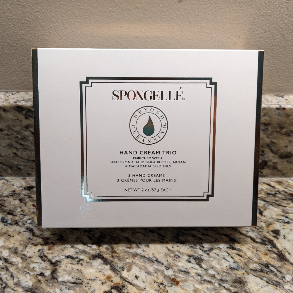 COPY - 3 Full Size Spongelle Hand Cream Trio Boxed Set